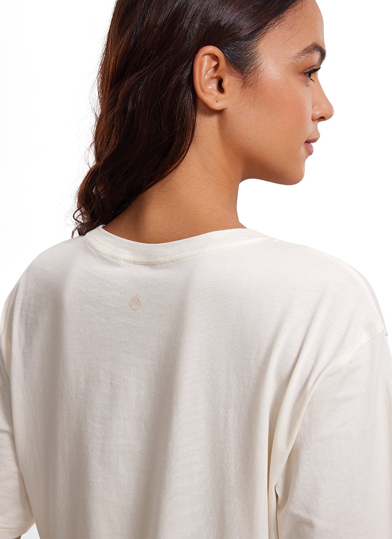 Pima Cotton Short Sleeves Cropped