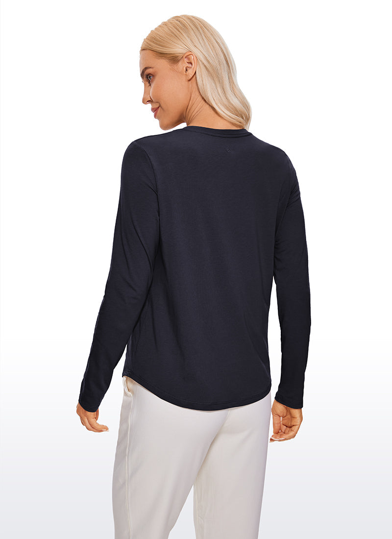 Pima Cotton Workout Long Sleeve