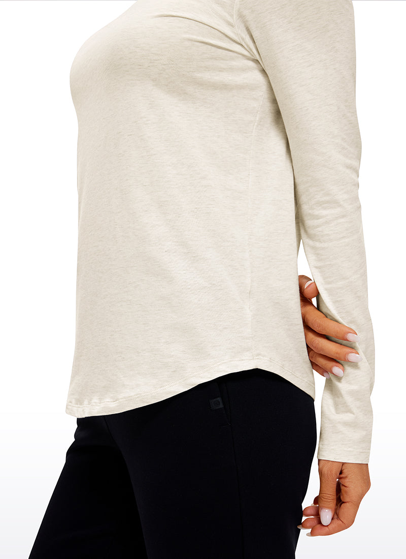 Pima Cotton Workout Long Sleeve