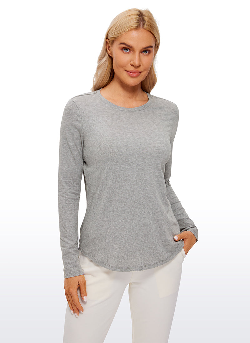 Pima Cotton Workout Long Sleeve