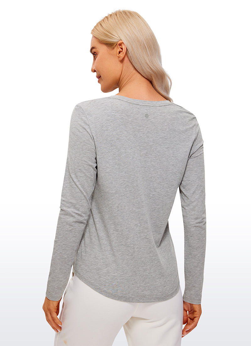 Pima Cotton Workout Long Sleeve
