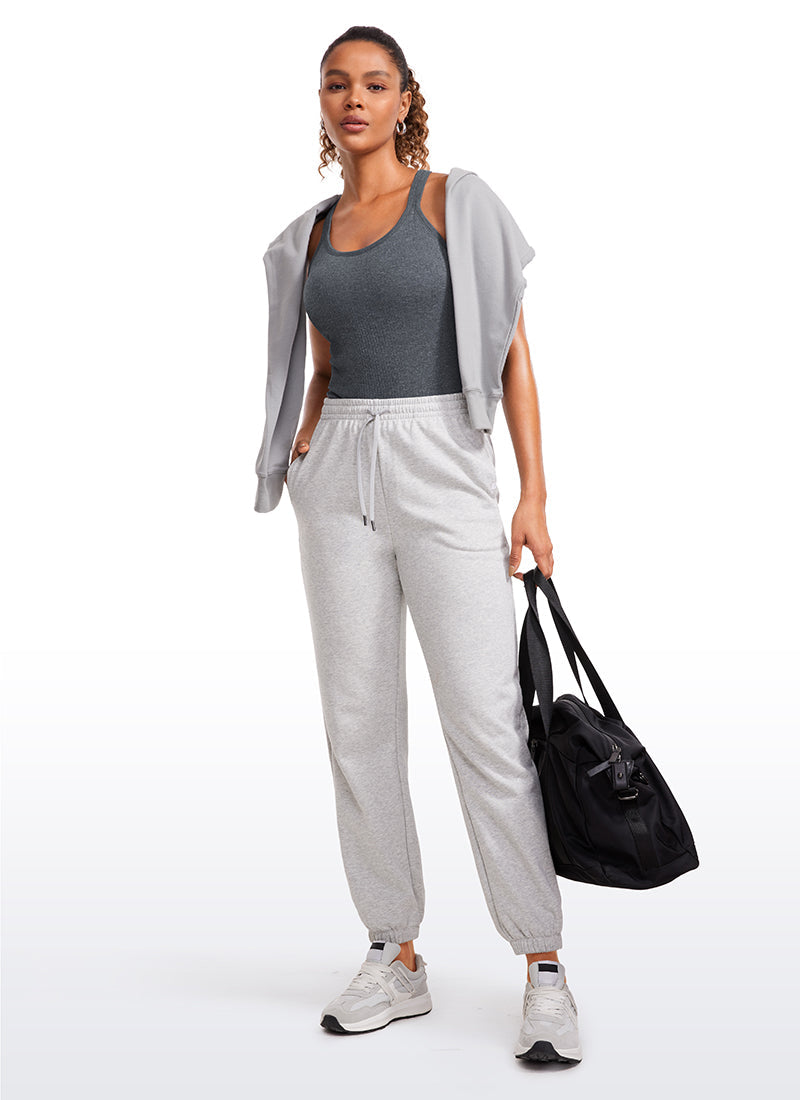 Seamless Ribbed Waist Length Y Back Tanks