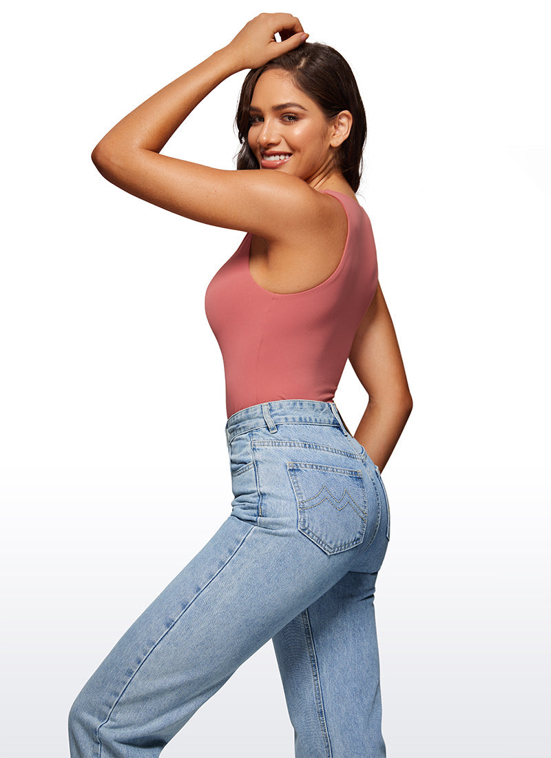 Butterluxe High Neck Racerback Bodysuits