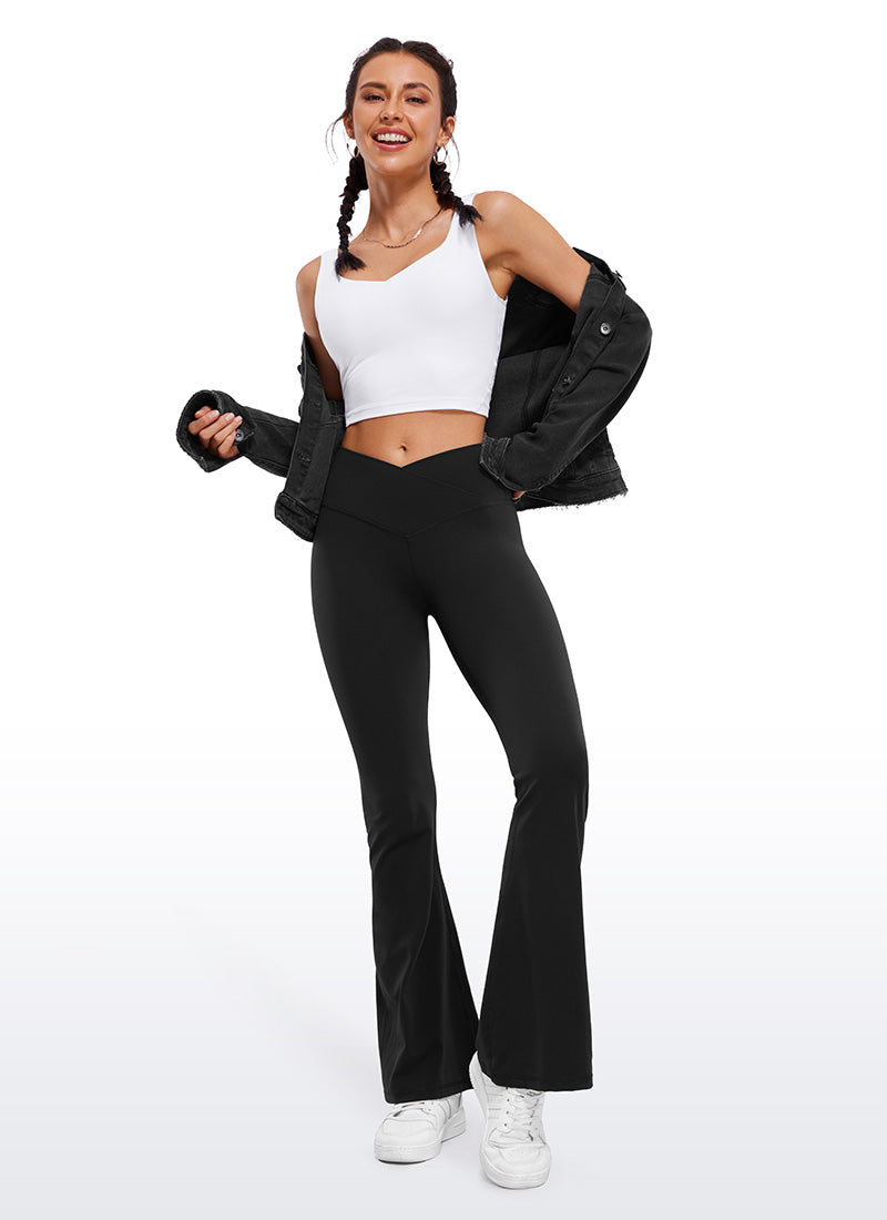 Buttlux Flare Leggings 31'' - V Cross Waist