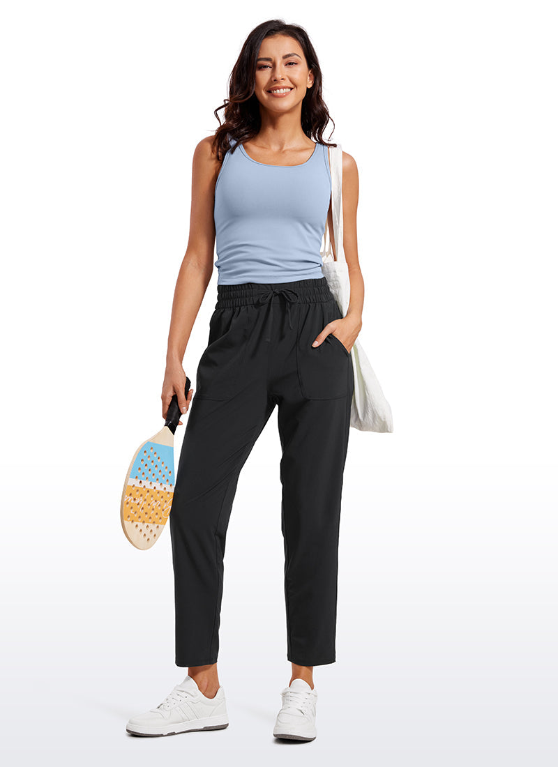 Feathery-Fit Soft Casual Workout Joggers with Pockets 27"