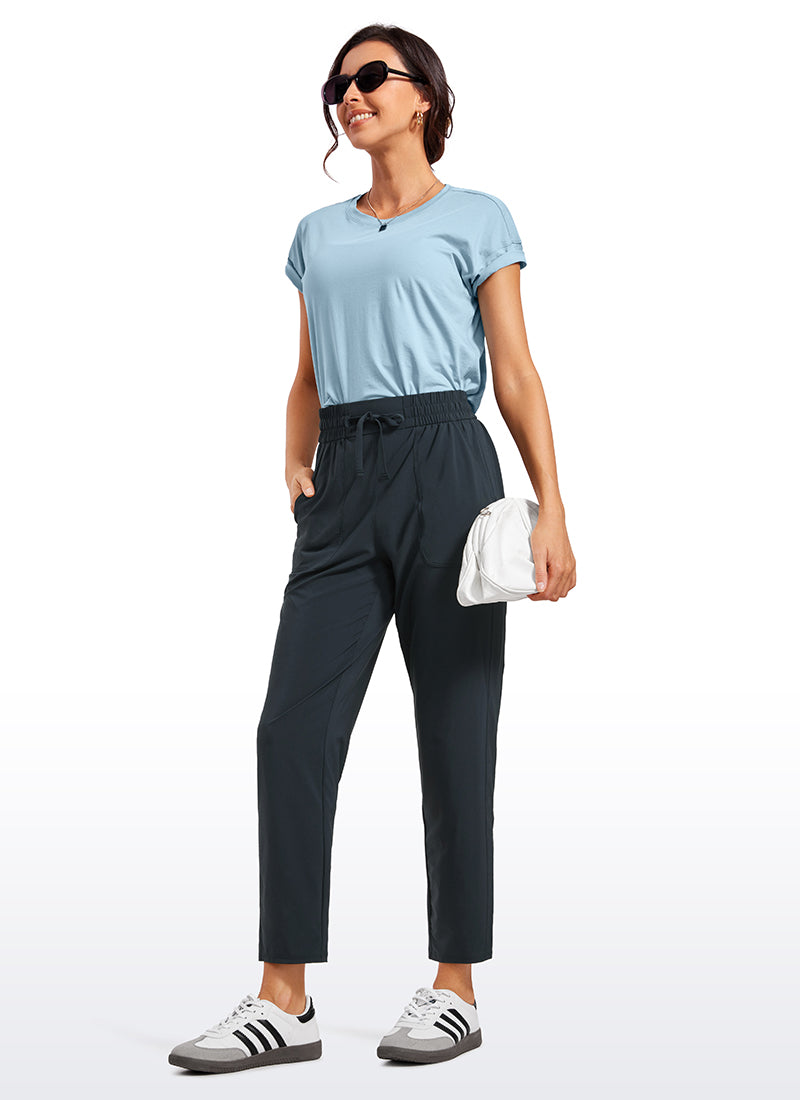 Feathery-Fit Soft Casual Workout Joggers with Pockets 27"