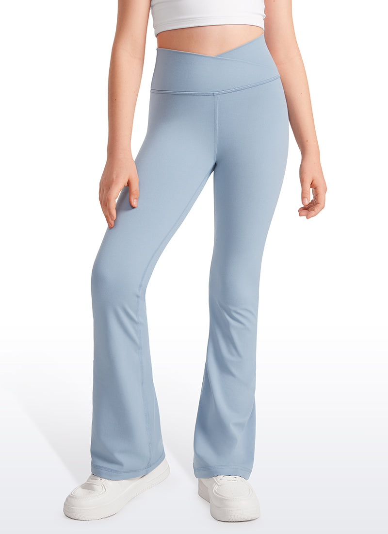 Butterluxe Girls Crossover Flare Leggings