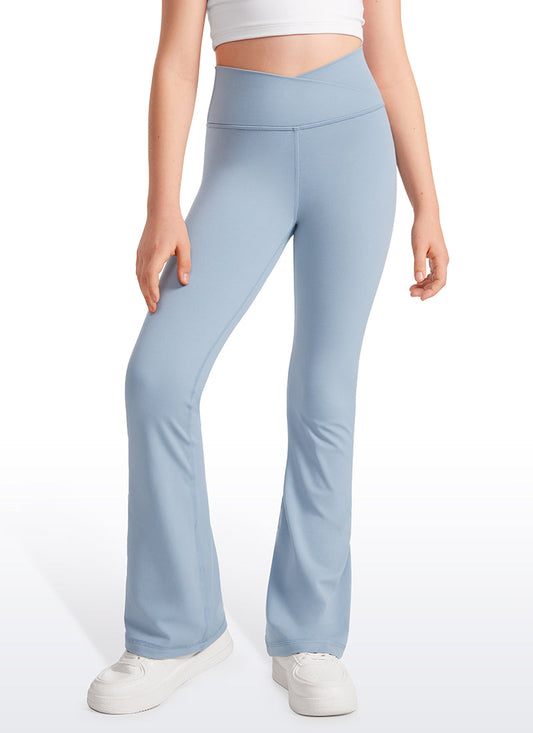 Butterluxe Girls Crossover Flare Leggings