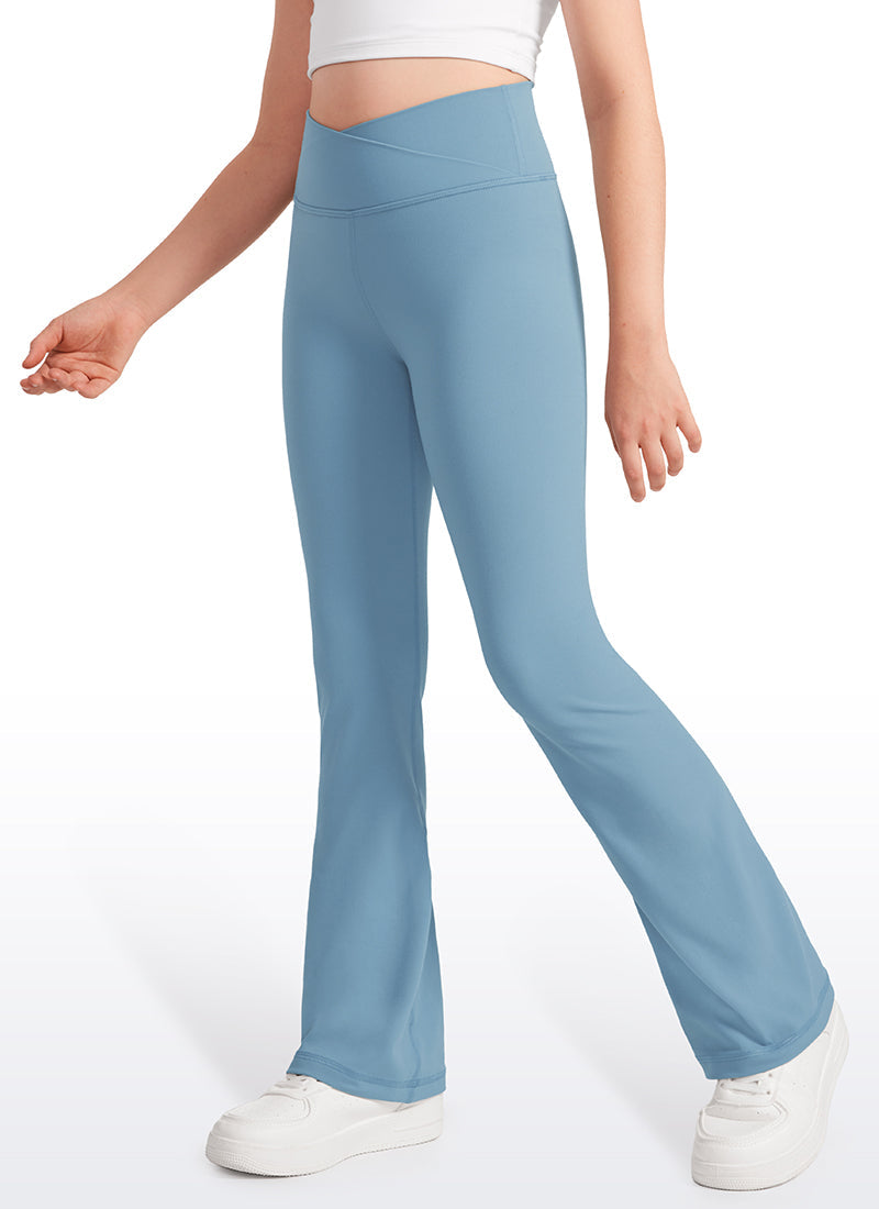 Butterluxe Girls Crossover Flare Leggings