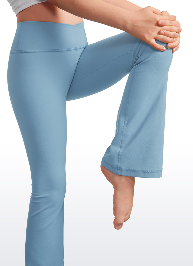 Butterluxe Girls Crossover Flare Leggings