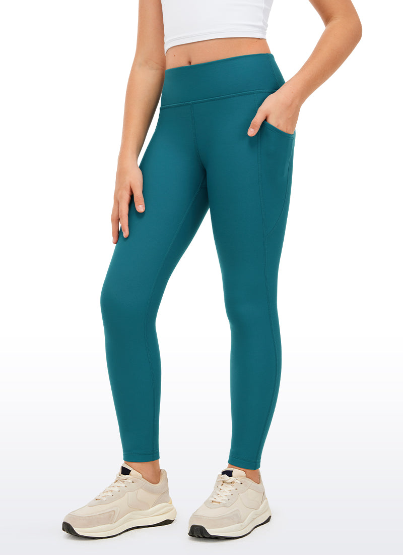 Thermal Fleece Lined Soft Girls Water-Resistant Pocketed Leggings