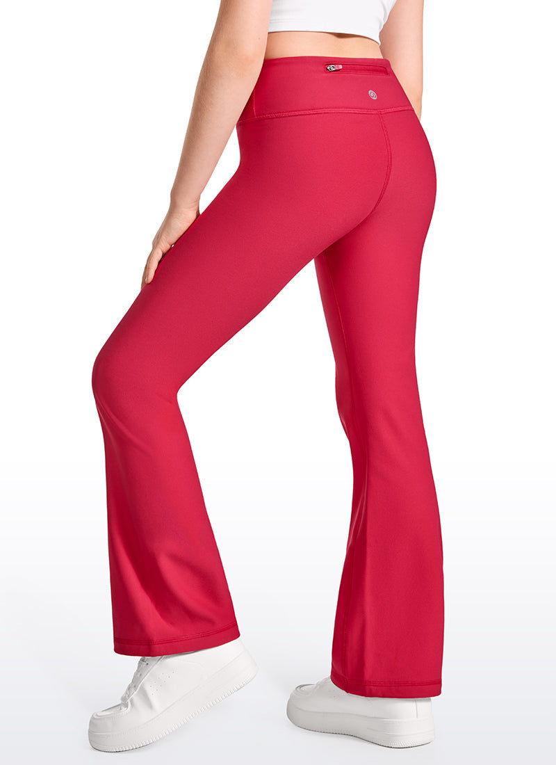 Thermal Fleece Lined Soft Girls Water Resistant Flare Leggings