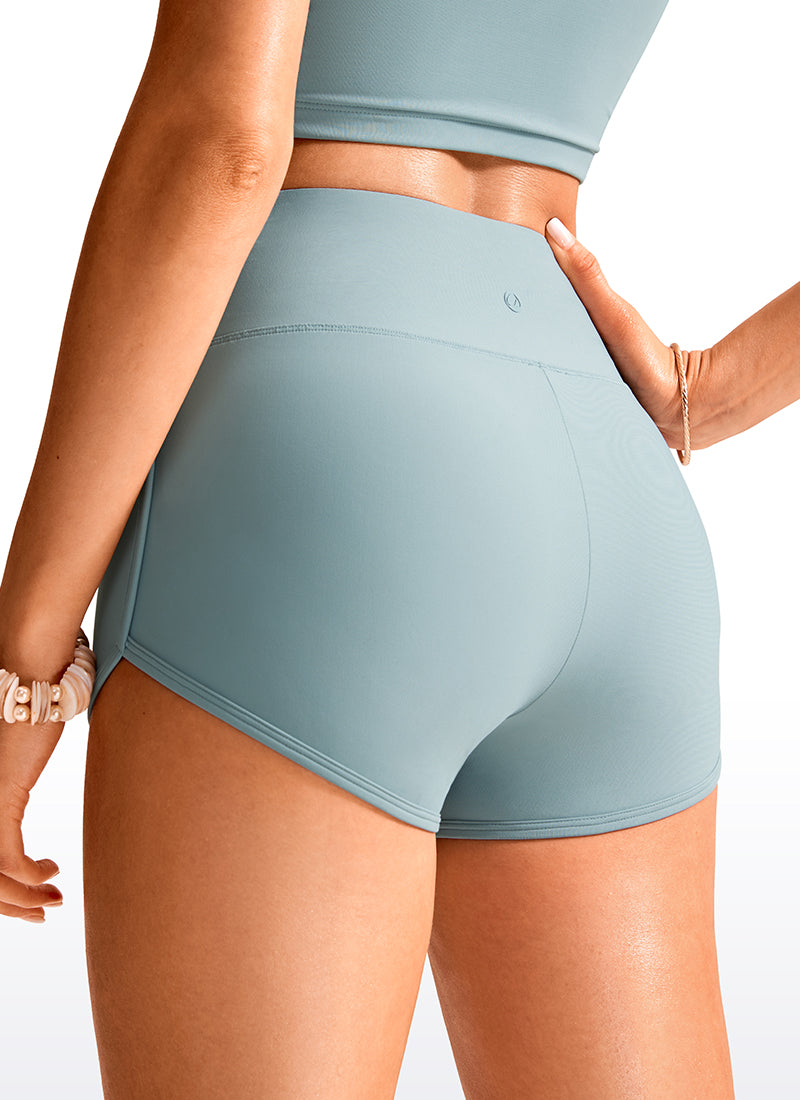 High Rise Lined Swim Shorts 3''