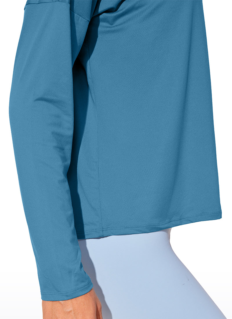 UPF 50+ Lightweight Heather Cropped Long Sleeves