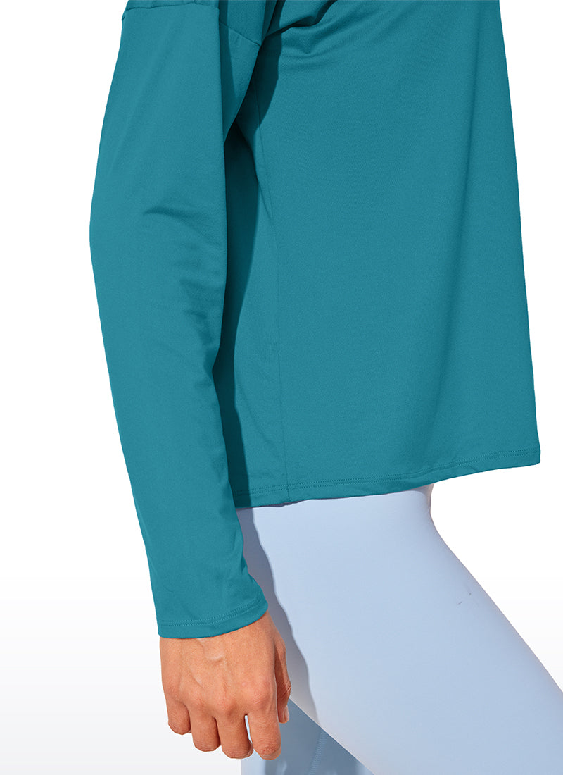 UPF 50+ Lightweight Heather Cropped Long Sleeves