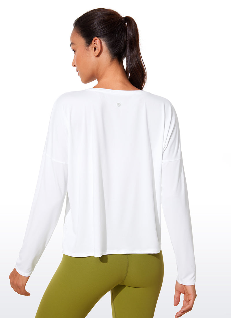 UPF 50+ Lightweight Heather Cropped Long Sleeves