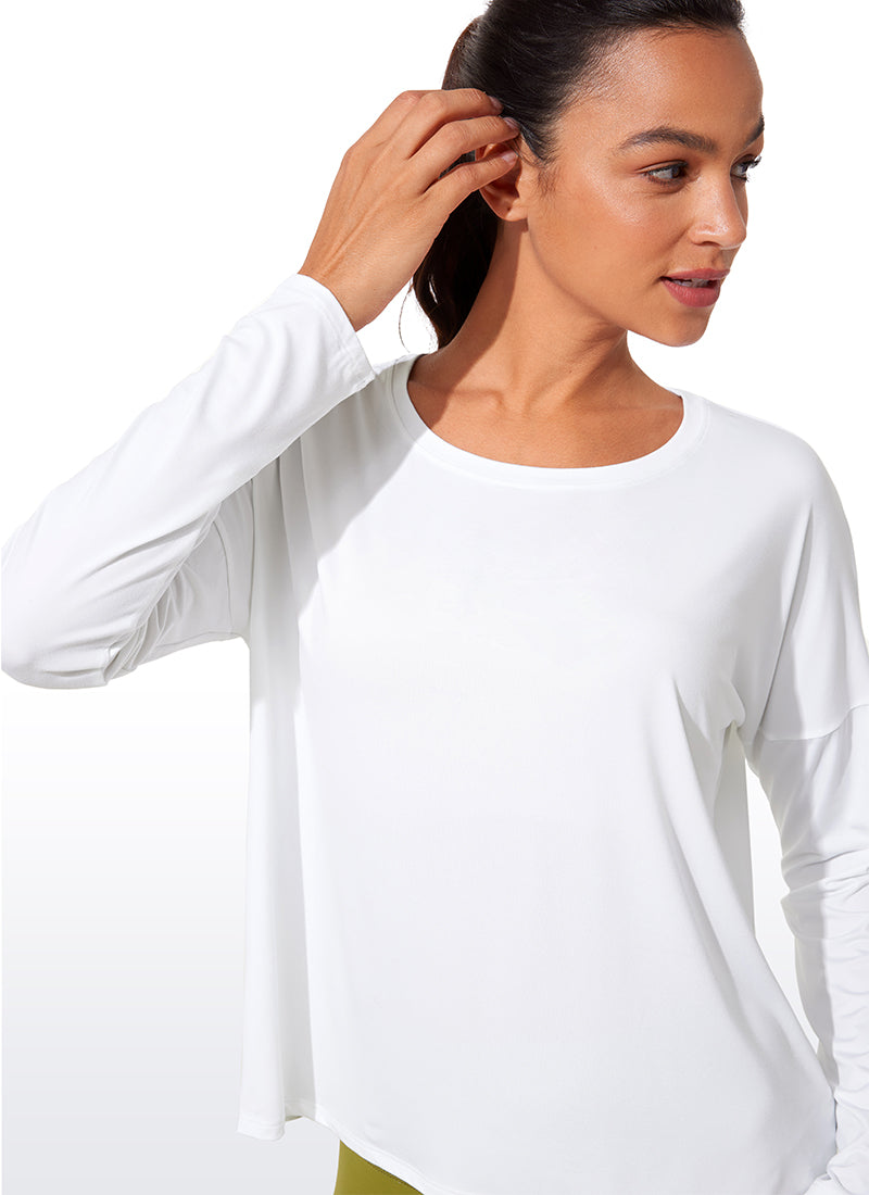 UPF 50+ Lightweight Heather Cropped Long Sleeves