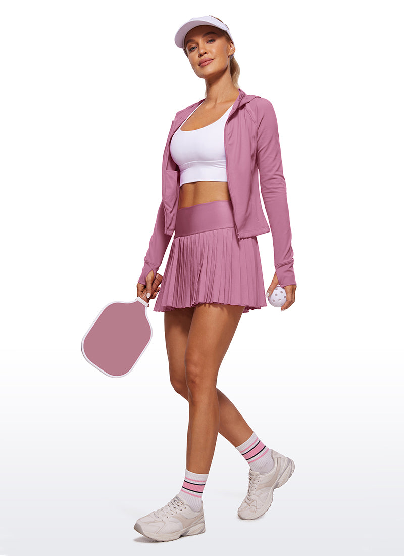 Butterluxe Full Zip Waist Length Jackets with Thumbholes