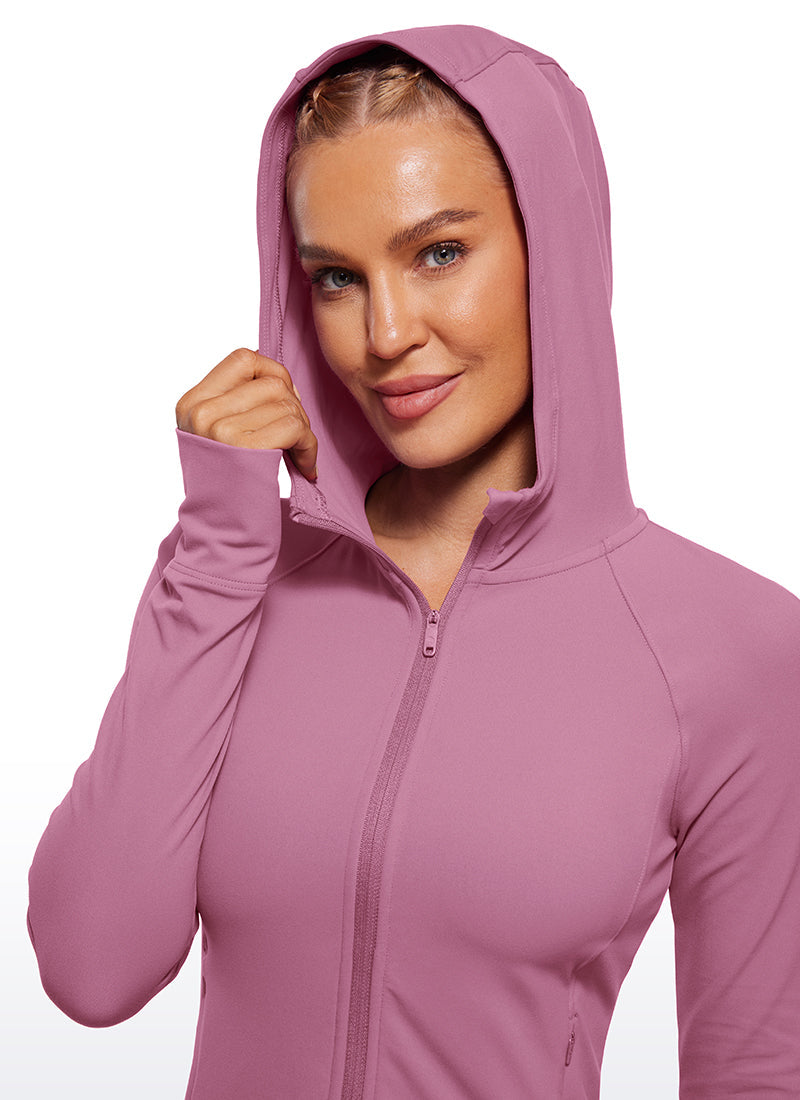 Butterluxe Full Zip Waist Length Jackets with Thumbholes